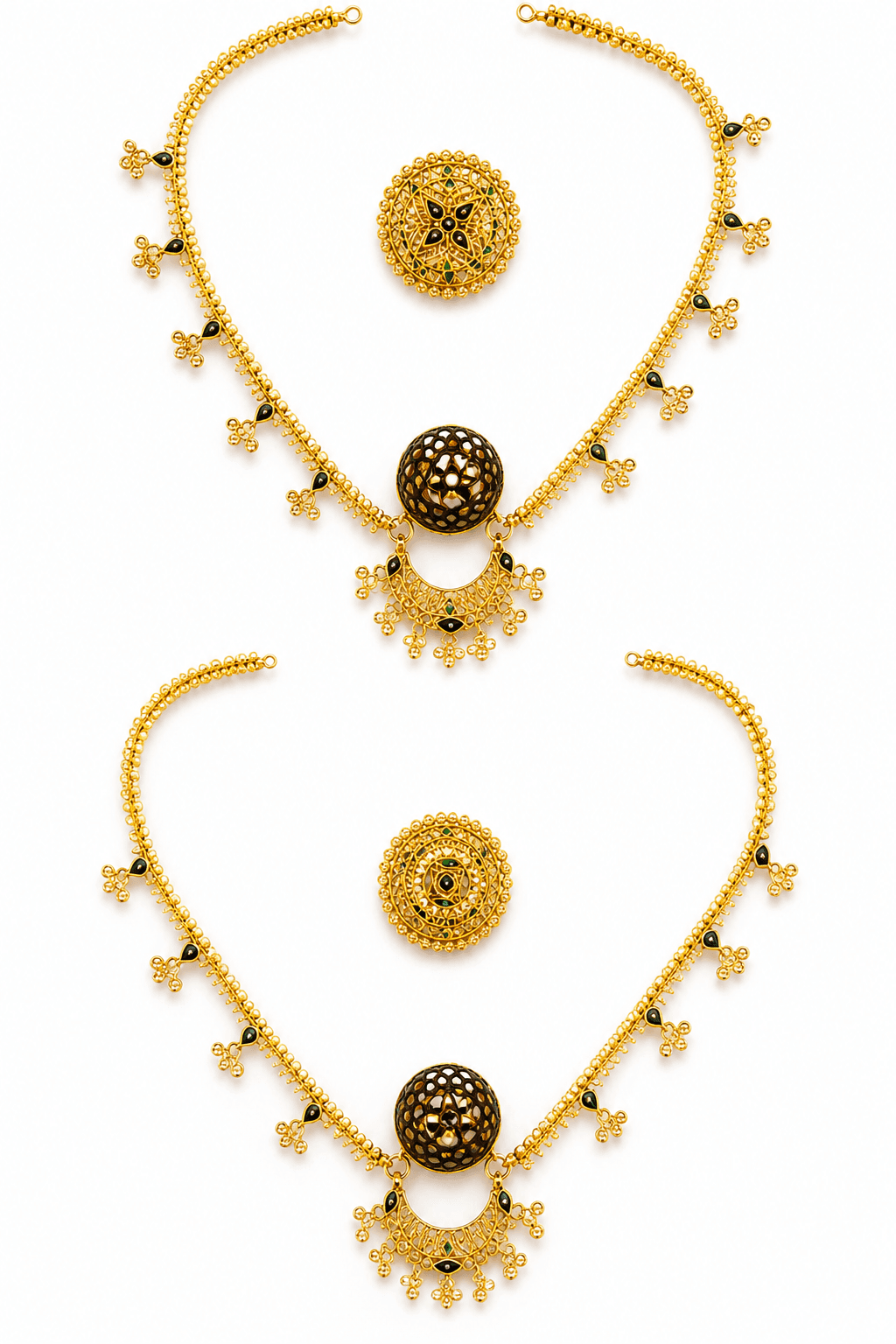 Gold Filigree Borla Necklace