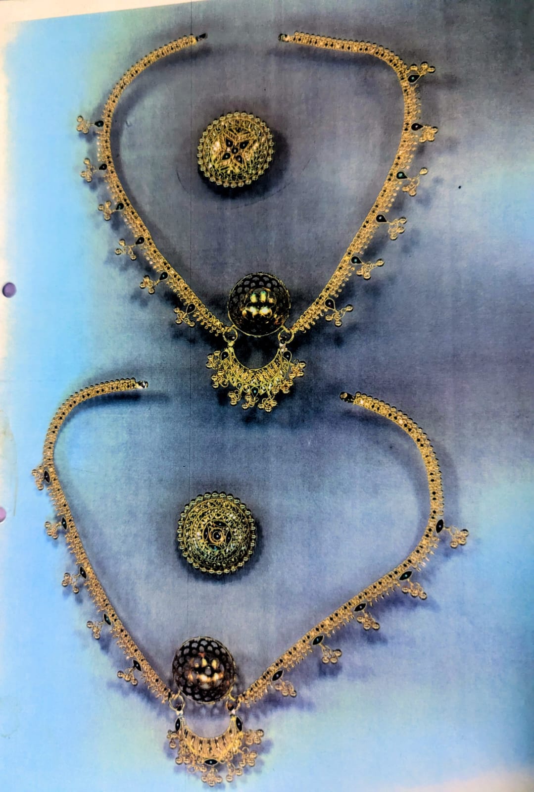 Gold Filigree Borla Necklace