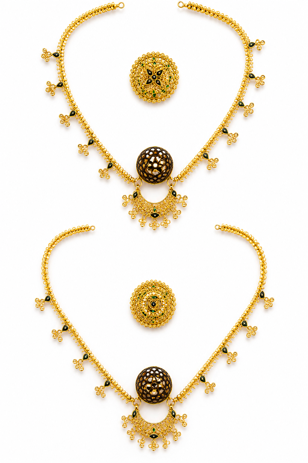 Gold Filigree Borla Necklace